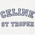 셀린느 ST TROPEZ 70S 티셔츠 - 코튼 저지 오프 화이트 / 네이비 2X774671Q.01MA