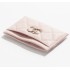 샤넬 카드 홀더 Shiny Grained Calfskin, Enamel, Strass &amp; Gold-Tone Metal 라이트 핑크  AP3343