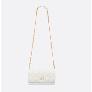 디올 DIOR 카로 WOC 파우치 체인 백 라떼 S5134UWHC_M030