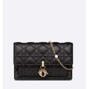 디올 LADY DIOR 체인 파우치 S0937ONMJ_M900