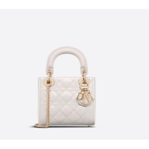 DIOR 디올 레이디 디올백 미니 페이턴트 금장 M0505OWCB_M030