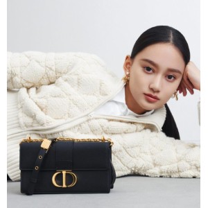 디올 DIOR 30 Montaigne 몽테인 체인 백 스몰 블랙 M9334UHEL_M900